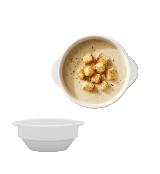 LUBIANA CORONA 0612 Bulionówka 300 ml bez spodka x 60 sztuk | biała porcelana 