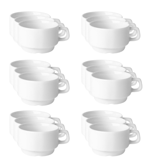 LUBIANA CORONA 0601 Filiżanka niska 200 ml bez spodka x 60 sztuk | porcelana