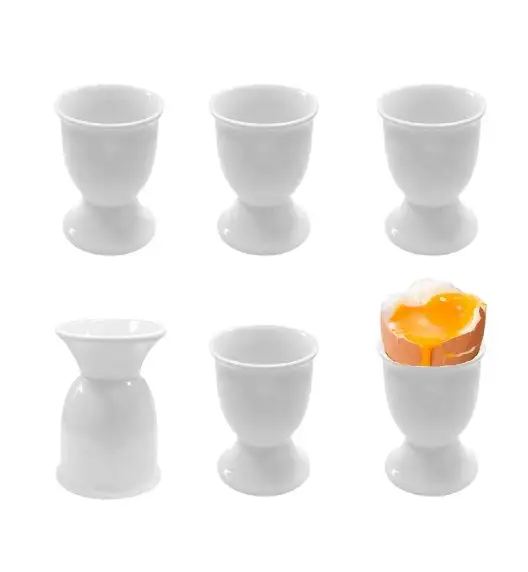 KAIA HOME BASIC Kieliszek na jajko 5x7 cm 6 sztuk / ceramika