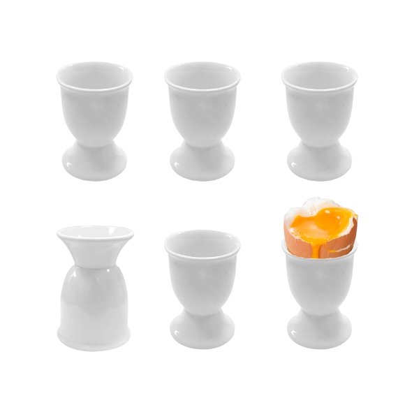 KAIA HOME BASIC Kieliszek na jajko 5x7 cm 6 sztuk / ceramika