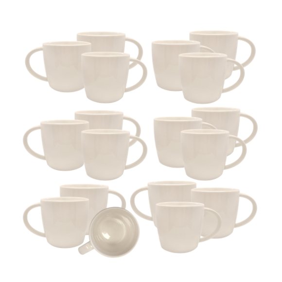 KAIA HOME AURA Kubek duży jumbo 600 ml 18 sztuk / ceramika ecru