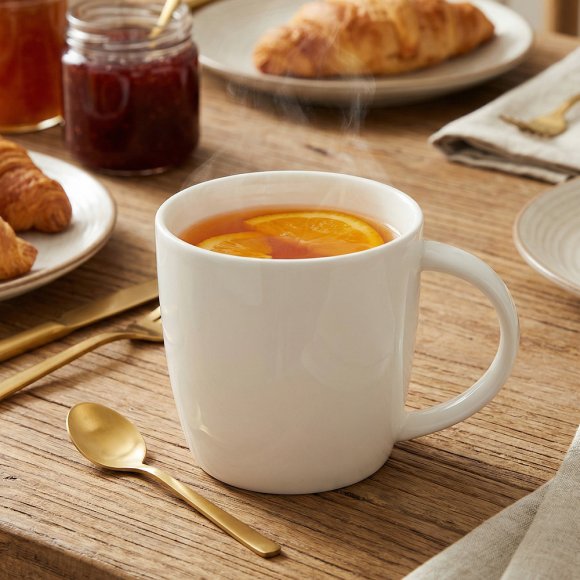 KAIA HOME AURA Kubek duży jumbo 650 ml 12 sztuk / ceramika ecru