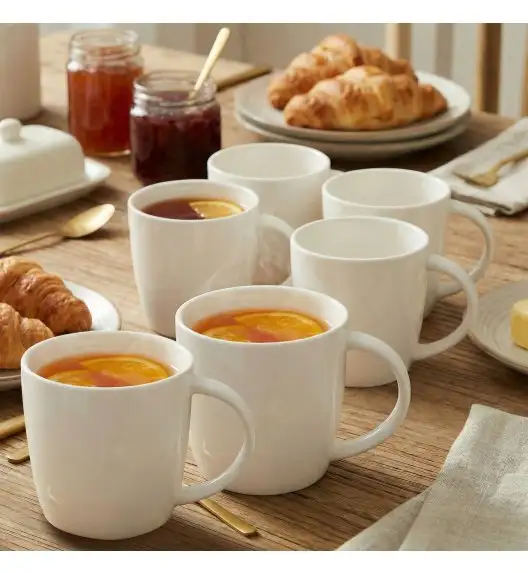 KAIA HOME AURA Kubek duży jumbo 650 ml 18 sztuk / ceramika ecru