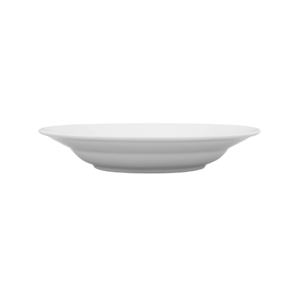 LUBIANA CORONA 0612 Talerz głęboki 22,5 cm x 6 sztuk  | biała porcelana 
