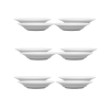 LUBIANA CORONA 0612 Talerz głęboki 22,5 cm x 12 sztuk  | biała porcelana 