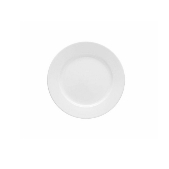 LUBIANA CORONA 0611 Talerz deserowy 20 cm x 12 sztuk | biała porcelana 