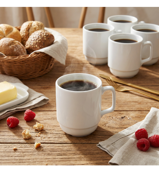 LUBIANA CORONA 0213 Kubek 280 ml | biała porcelana x 12 sztuk