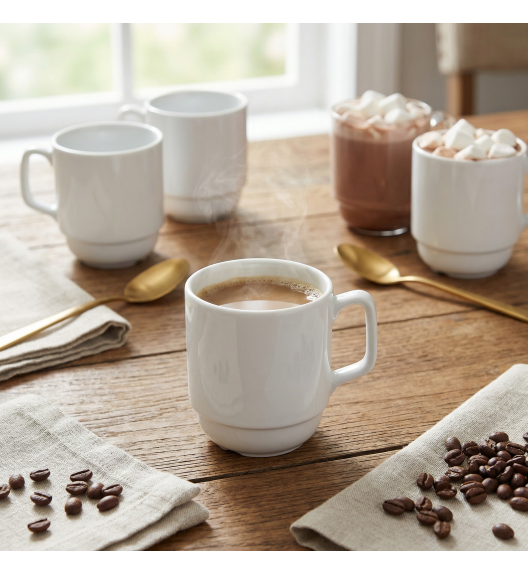 LUBIANA CORONA 0213 Kubek 280 ml | biała porcelana x 12 sztuk