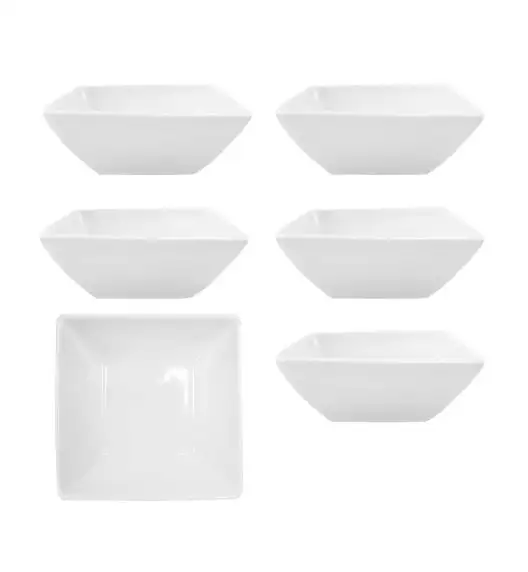 KAIA HOME FRAME Miska kwadratowa 12 cm / 300 ml 6 sztuk ceramika