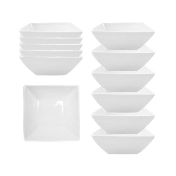 KAIA HOME FRAME Miska kwadratowa 12 cm / 300 ml 12 sztuk ceramika