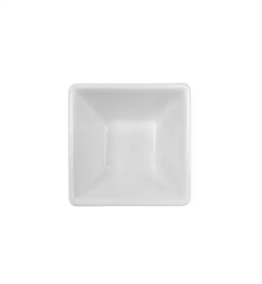 KAIA HOME FRAME Miska kwadratowa czarka 8 cm na przystawki / 100 ml 6 sztuk biała ceramika