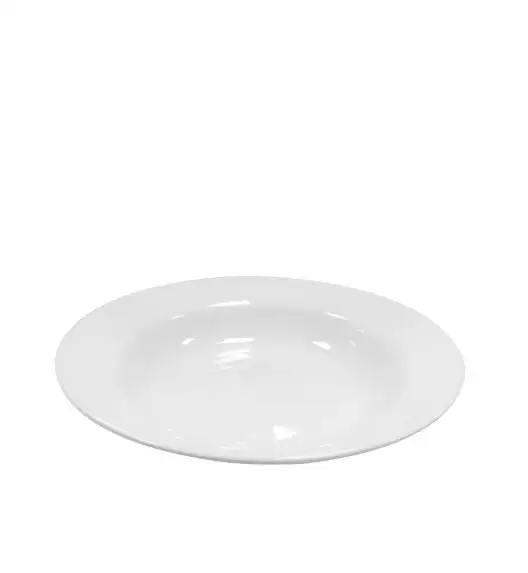 KAIA HOME BASIC Talerz głęboki 22 cm / 18 sztuk biała ceramika