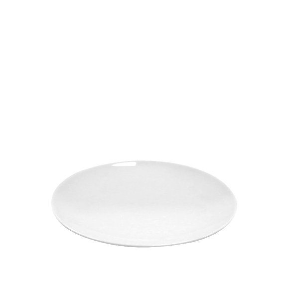 KAIA HOME BASIC Talerz deserowy 19 cm / 6 sztuk biała ceramika