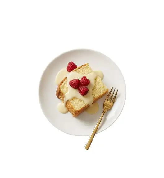 KAIA HOME BASIC Talerz deserowy 19 cm / 12 sztuk biała ceramika