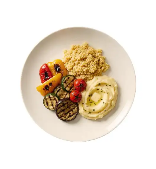 KAIA HOME AURA Talerz obiadowy 26,5 cm / 12 sztuk ceramika ecru