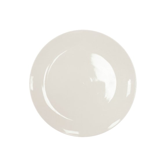 KAIA HOME AURA Talerz deserowy 20,5 cm / 12 sztuk ceramika ecru