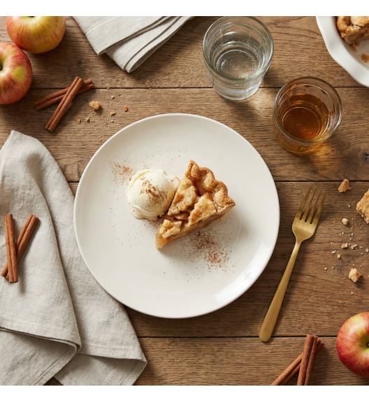 KAIA HOME AURA Talerz deserowy 19,5 cm / 6 sztuk ceramika ecru