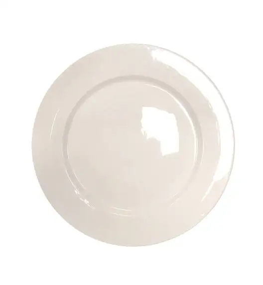 KAIA HOME AURA II Talerz obiadowy 26,5 cm / 18 sztuk ceramika ecru