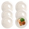 KAIA HOME AURA II Talerz obiadowy 26,5 cm / 18 sztuk ceramika ecru
