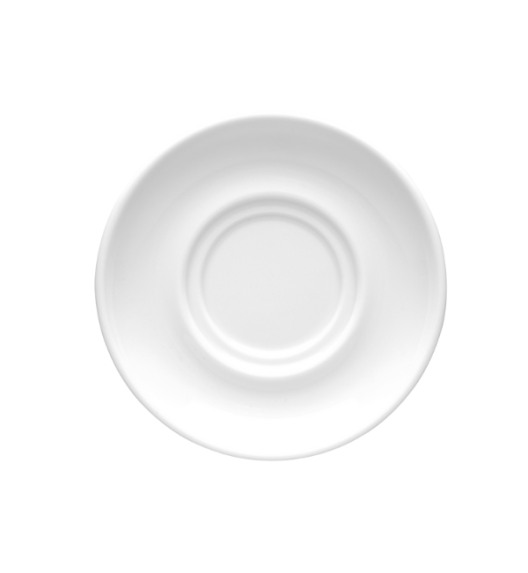 LUBIANA CORONA 0671 6x Spodek 14,5 cm pod filiżankę/bulionówkę | biała porcelana 