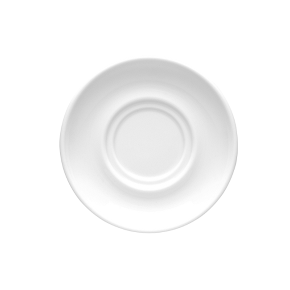 LUBIANA CORONA 0671 6x Spodek 14,5 cm pod filiżankę/bulionówkę | biała porcelana 