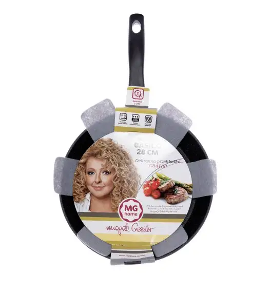 MG HOME Basico Patelnia 28 cm nieprzywierająca non-stick + filcowa przekładka
