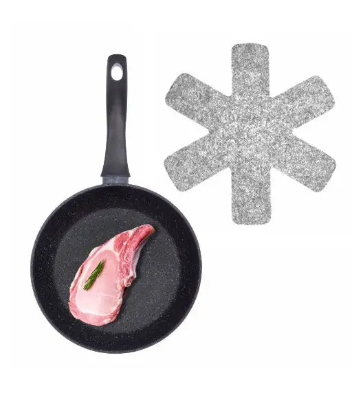 MG HOME Basico Patelnia 24 cm nieprzywierająca non-stick + filcowa przekładka