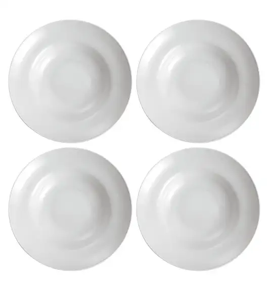 MG HOME ROMA ZESTAW 4 TALERZY PORCELANOWYCH DO MAKARONU 27 CM