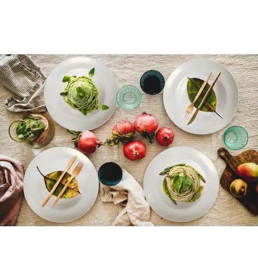 MG HOME ROMA ZESTAW 4 TALERZY PORCELANOWYCH DO MAKARONU 27 CM