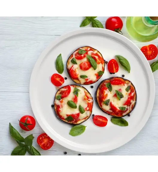 MG HOME NAPOLI ZESTAW 2 TALERZY PORCELANOWYCH DO PIZZY 30 CM