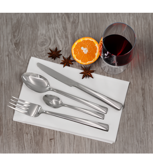 MG HOME ARYA SILVER ZESTAW SZTUĆCÓW ZE STALI NIERDZEWNEJ 24 EL / 6 OS
