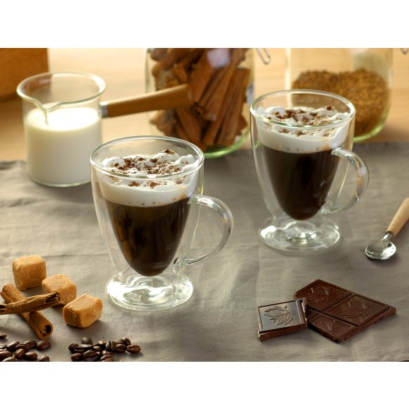 MG HOME RENZA Zestaw szklanek Latte 2x300 ml / borokrzemowe