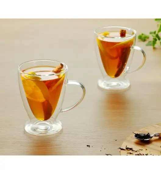 MG HOME RENZA Zestaw szklanek Latte 2x300 ml / borokrzemowe