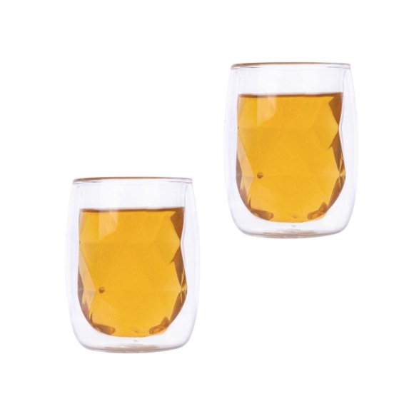 MG HOME Renza Origami Zestaw szklanek 2x300 ml / borokrzemowe