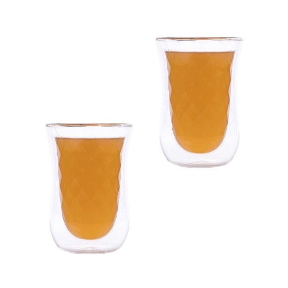 MG HOME Renza Origami Zestaw Szklanek 2x280 ml / borokrzemowe