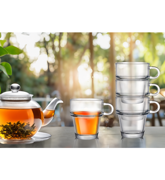 MG HOME TORRE ZESTAW SZKLANEK DO SZTAPLOWANIA 6x250 ML