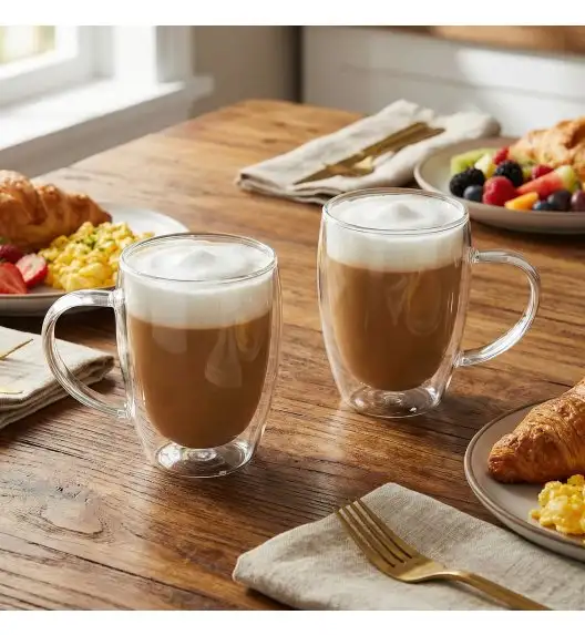 MG HOME RENZA ZESTAW SZKLANEK Z UCHEM 2X350ML