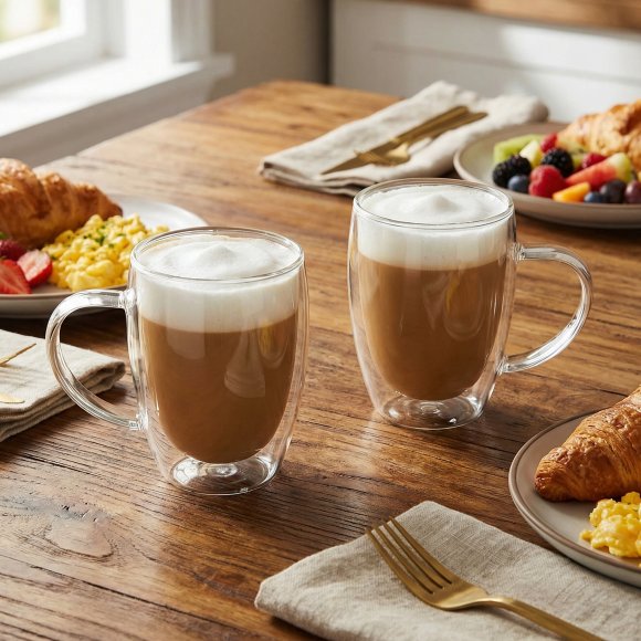 MG HOME RENZA ZESTAW SZKLANEK Z UCHEM 2X350ML