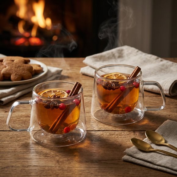 MG HOME RENZA ZESTAW FILIŻANEK Z UCHEM 2X200ML