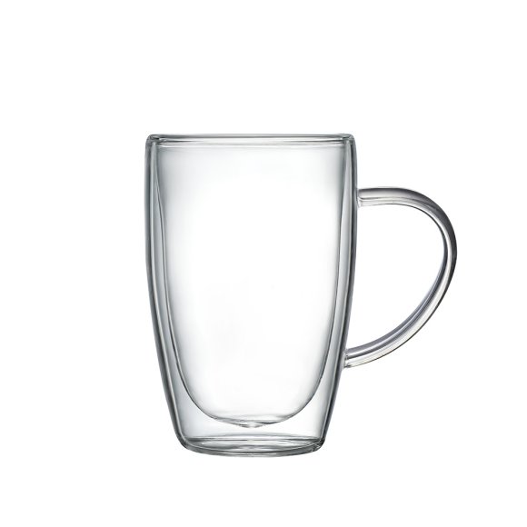 MG HOME RENZA Szklanka termiczna z uchem 350 ml / borokrzemowa