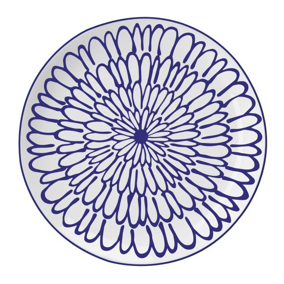 MG HOME FIORI ZESTAW OBIADOWY Z PORCELANY 12 EL. / 4 OS.