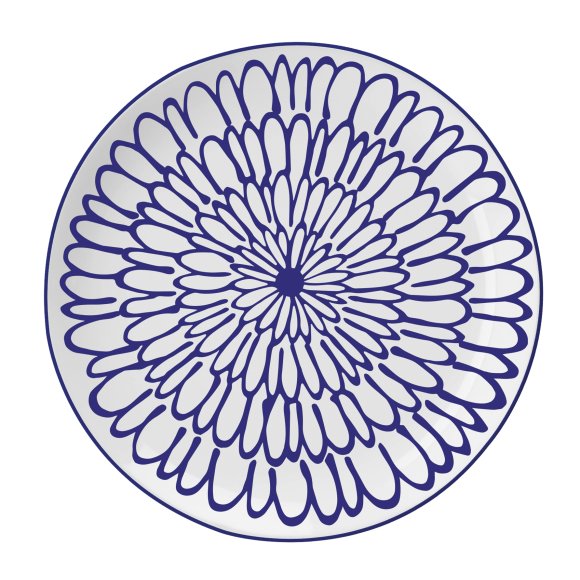 MG HOME FIORI ZESTAW OBIADOWY Z PORCELANY 12 EL. / 4 OS.
