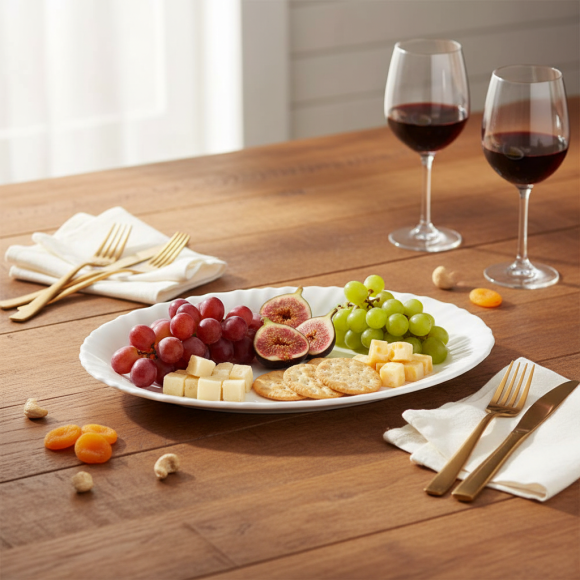 LUMINARC FESTON Półmisek owalny 33x25 cm / szkło hartowane