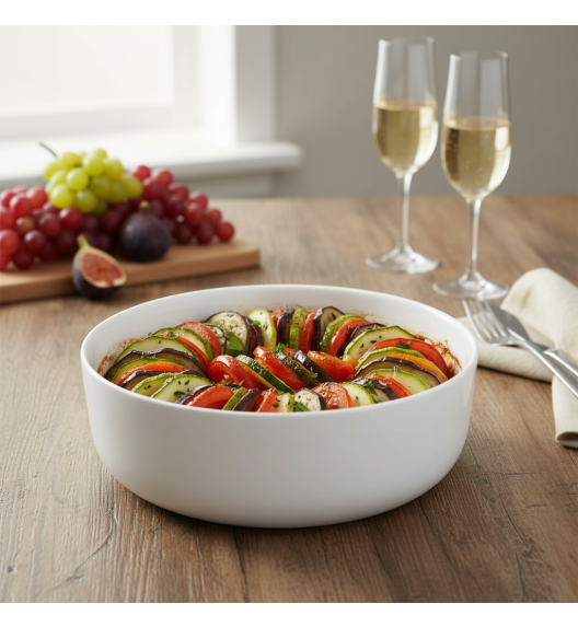 LUMINARC DIWALI WHITE Forma do pieczenia  18 cm | okrągła | szkło hartowane | N2945