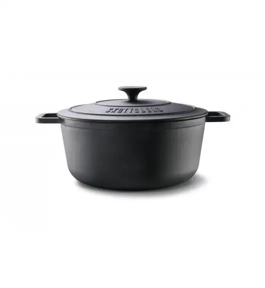 SKOTTSBERG | CAST IRON | Garnek 5,5 l z pokrywką 28 cm ŻELIWNY