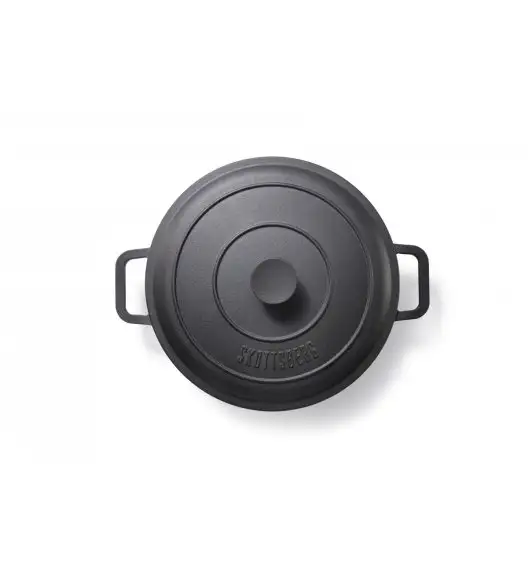 SKOTTSBERG | CAST IRON | Garnek 5,5 l z pokrywką 28 cm ŻELIWNY