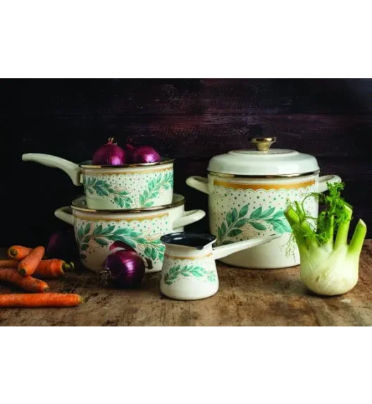 METALAC | Green Line Naczynie do zapiekania forma do pieczenia 28 cm / emaliowana