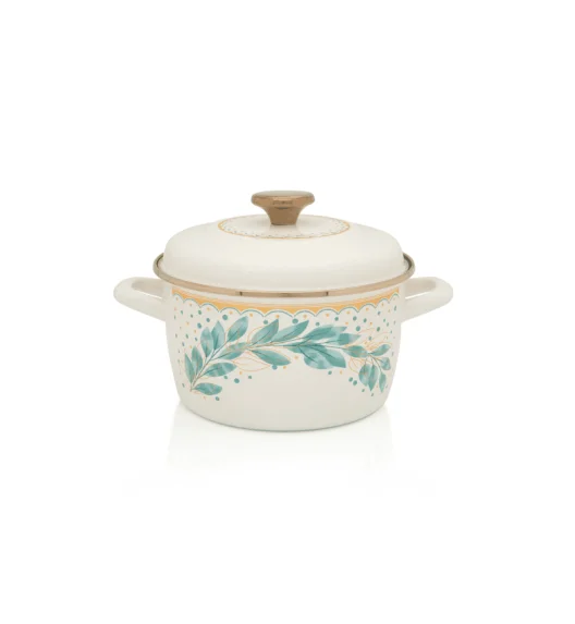 METALAC | Green Line Komplet 4 garnków z pokrywkami / emaliowane