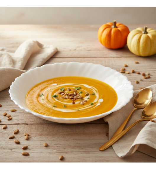 LUMINARC FESTON 6 szt. - Talerz głęboki 21 cm / szkło hartowane