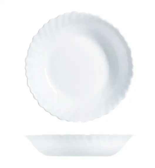 LUMINARC FESTON 12 szt. - Talerz głęboki 21 cm / szkło hartowane